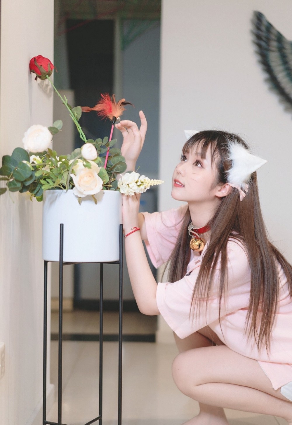 可爱少女cos猫女娇软萌图片 优美图片