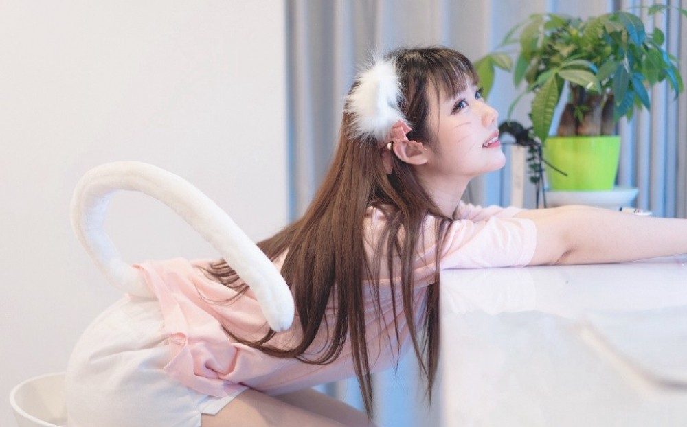 可爱少女cos猫女娇软萌图片 优美图片
